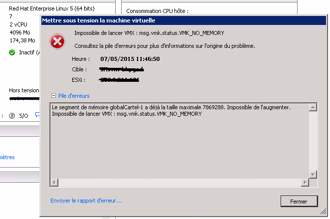 Featured image of post Bug ESXi custom HP : globalCartel-1, VMK_NO_MEMORY, can’t fork