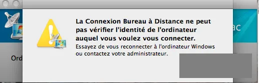 Featured image of post « la Connexion Bureau à Distance ne peut pas vérifier l’identité » depuis un Mac/OSX vers Windows 2008+