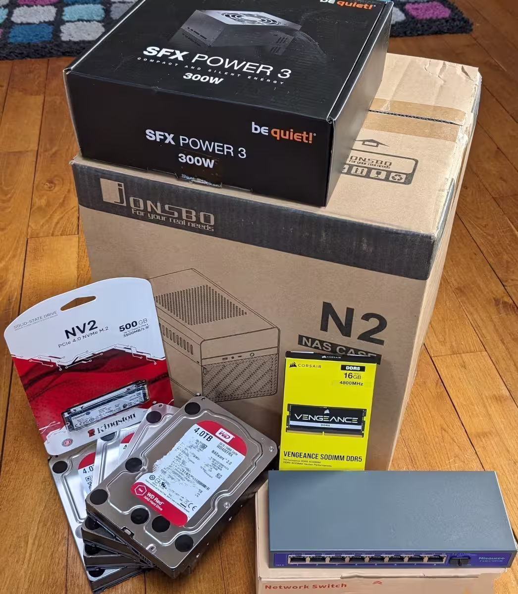 Récapitulatif des achats pour le projet NAS - partie 1