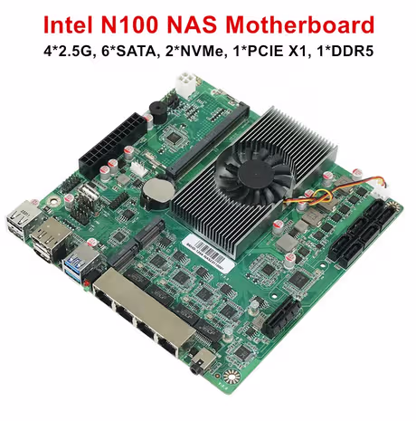 Carte mère Intel N100 avec 4 ports Ethernet 2.5 Gbps - vue 1