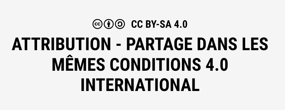 Featured image of post Le contenu du blog passe en Creative Commons CC BY-SA 4.0