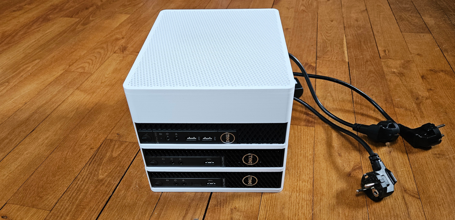 Featured image of post MicroStack - un projet open source pour imprimer un rack modulable pour mon homelab Dell Micro